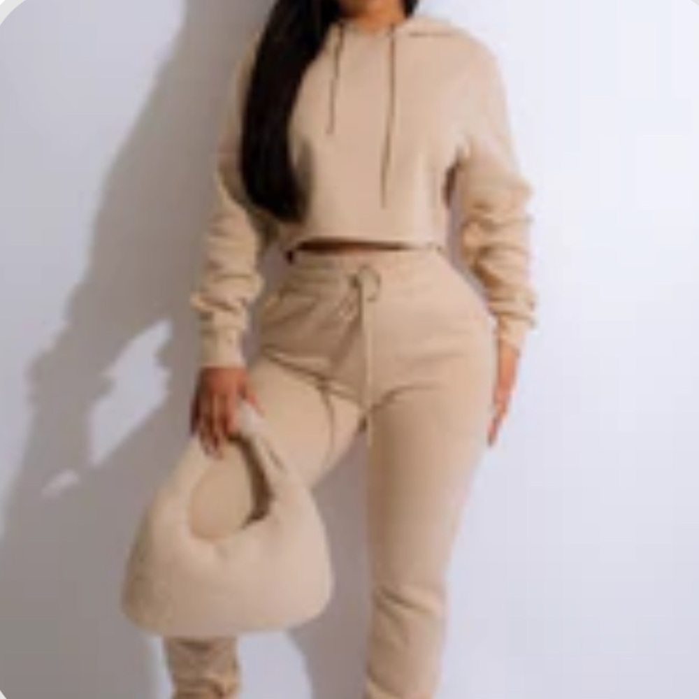 Women's Cream Sweatsuit